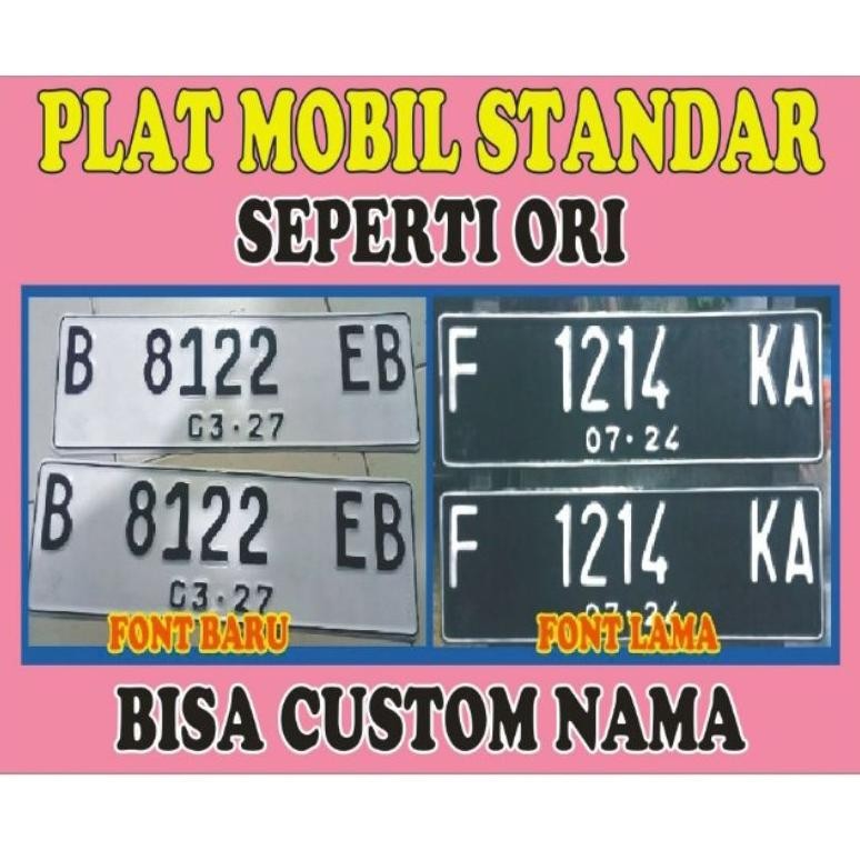 

sa-324 PLAT MOBIL STANDAR PAKE STEMPEL KORLANTAS Berkualitas