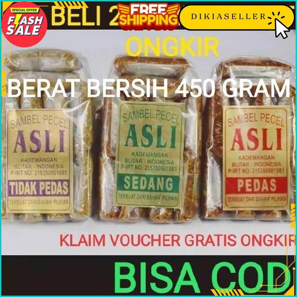 

Sambel Pecel Asli Blitar / Sambal Pecel Asli 450 Gram Original Produk