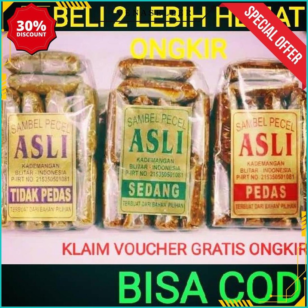 

Sambel Pecel Asli Blitar / Sambal Pecel Asli 450 Gram Original Produk
