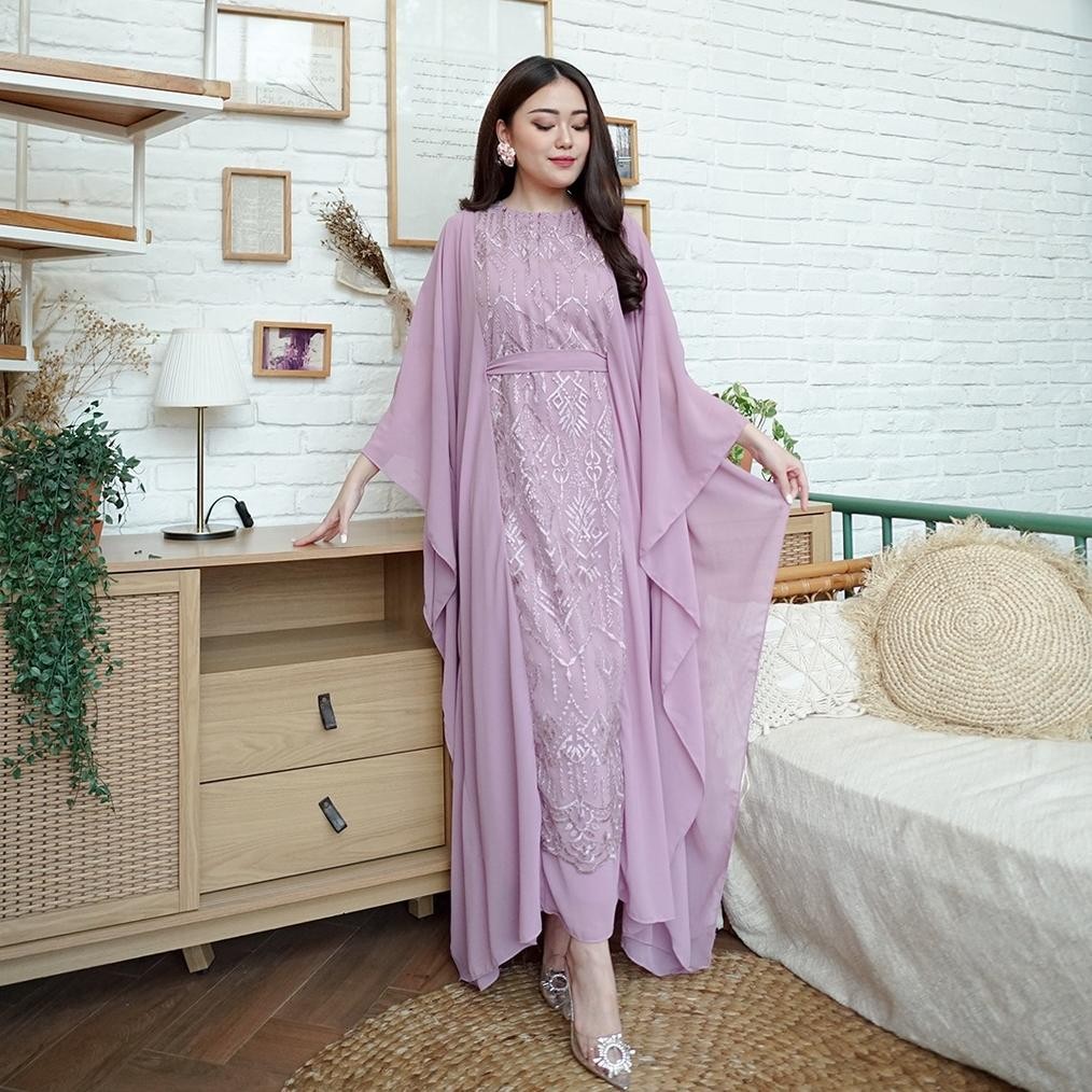Gamis Kaftan Pesta Mewah Missnomi Afeefa Lebaran Baju Modern Modern Dress Dress Kondangan