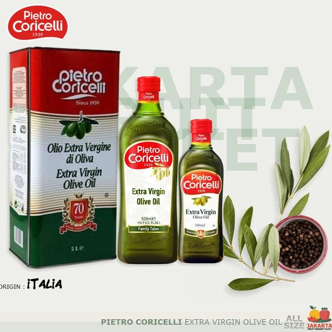 

(MINYAK ZAITUN) PIETRO CORICELLI EXTRA VIRGIN OLIVE OIL 500ML KS