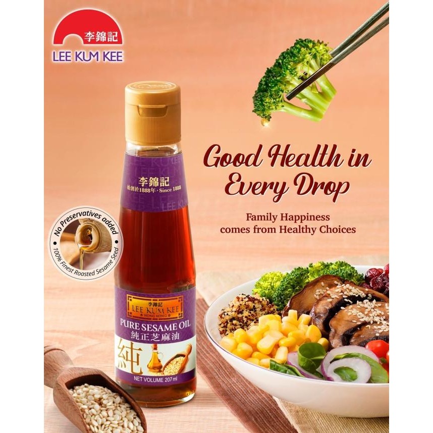 

Lee Kum Kee LKK Pure Sesame Oil Minyak Wijen 115 ml / 115ml KS88
