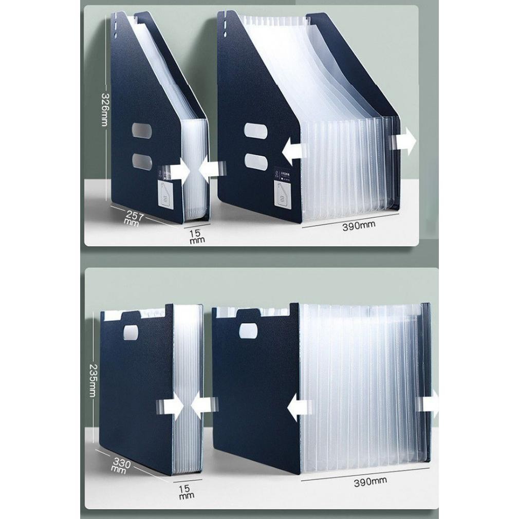 

Ox04 Rhaast Tempat file Standing A4 File folder document bag/ Tas dokumen file 13 sekat Berkualitas