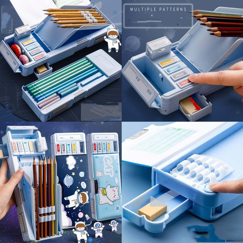 

IEC MULTIFUNCTION PENCIL BOX KOTAK PENSIL MULTIGUNA DOUBLE LAYER 2 TINGKAT DJ8