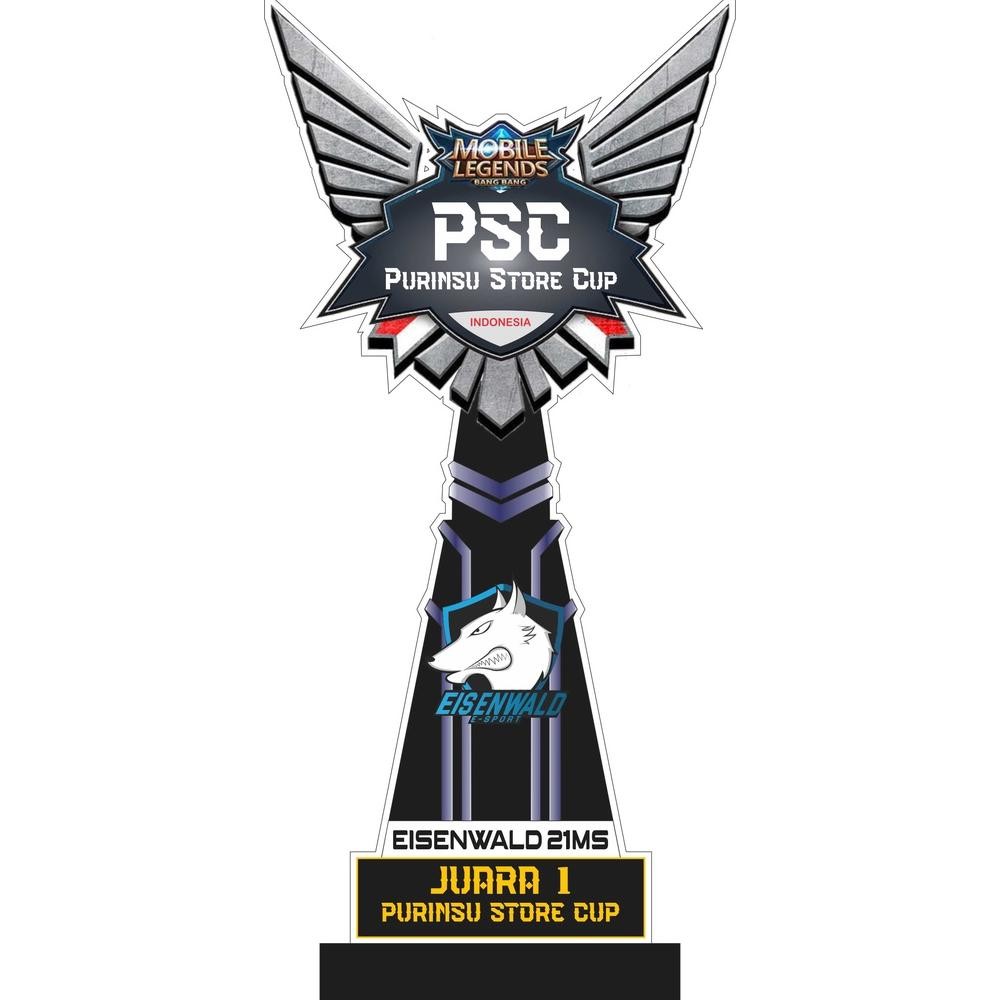 IQR-914 Piala Mobile Legends/Trophy Mobile Legends/Plakat Mobile Legend/Bahan Akrilik 6mm/Free Desai