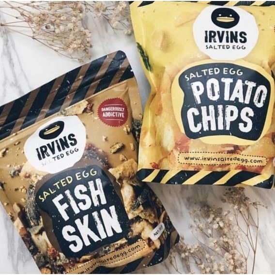 

[Small] Irvins Ed Egg Potato Chips & Fish Skin 105Gram