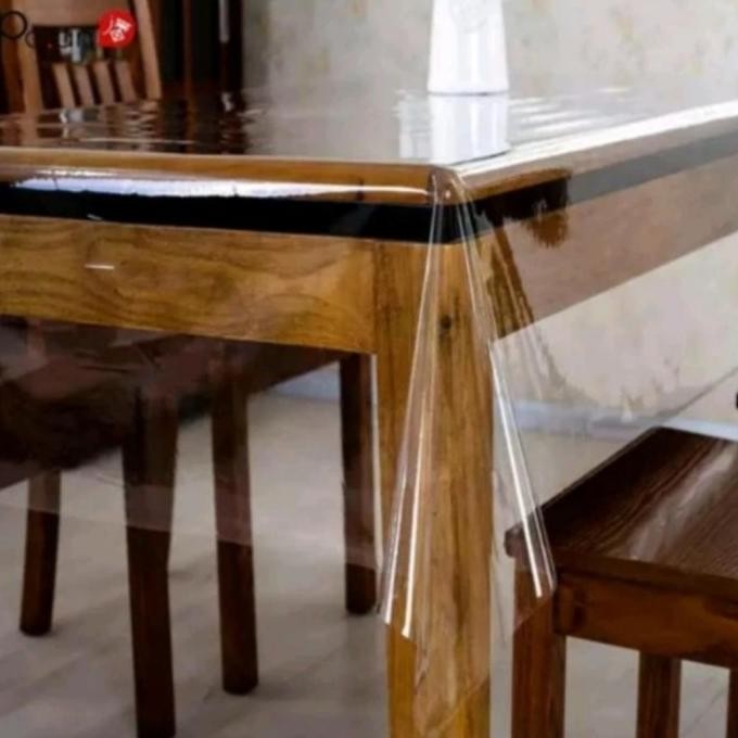 

Plastik Taplak Meja ( Alas Meja Pvc Transparan ) 2Mm X 120Cm X 50Cm