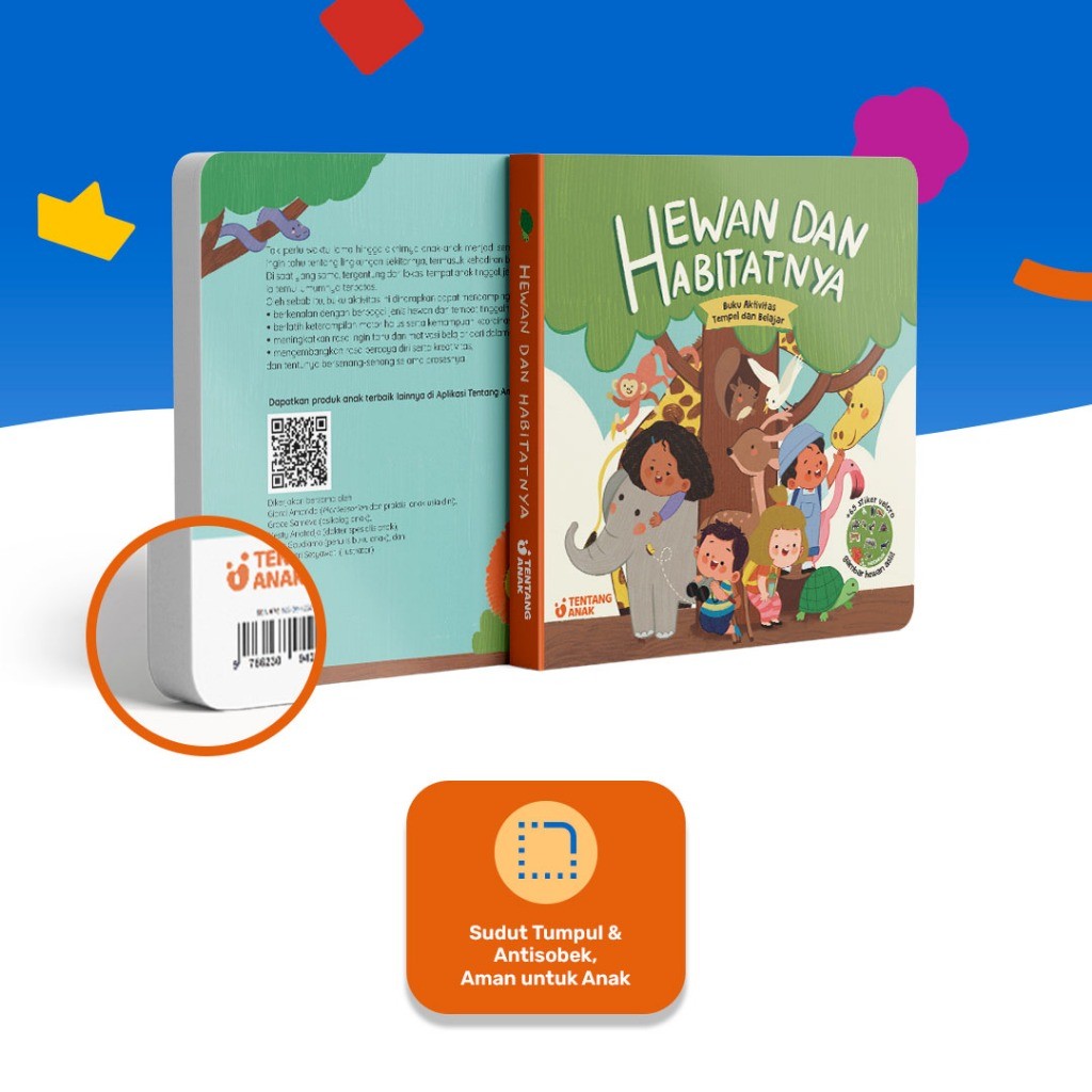 

Tentang Anak - Activity Busy Book Hewan & Transportasi Quiet Book Velcro Busy Book Buku Anak