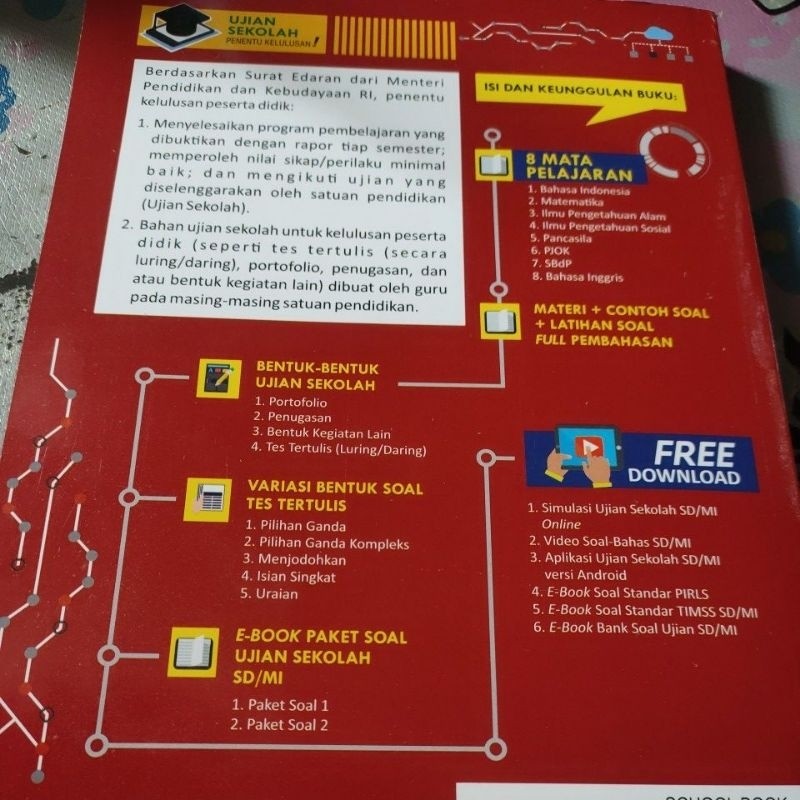 

JUAL CEPAT BUKU ORIGINAL BAHAS TUNTAS UJIAN SEKOLAH SD MI 2024 TIM MASTER BINA INDONESIA A+ BEST