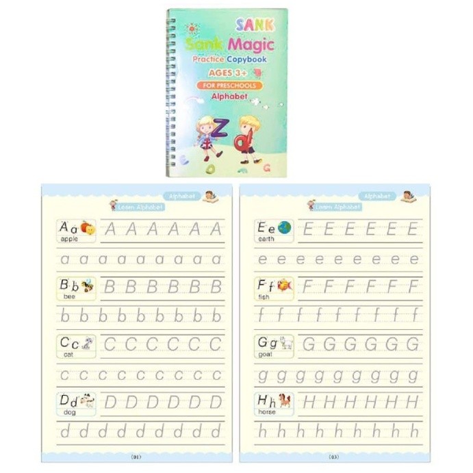 

PEACHs - 5957 SANK Magic Practice Book 1 Set Isi 4 Buku Belajar Anak + Pulpen / Buku Edukasi Anak