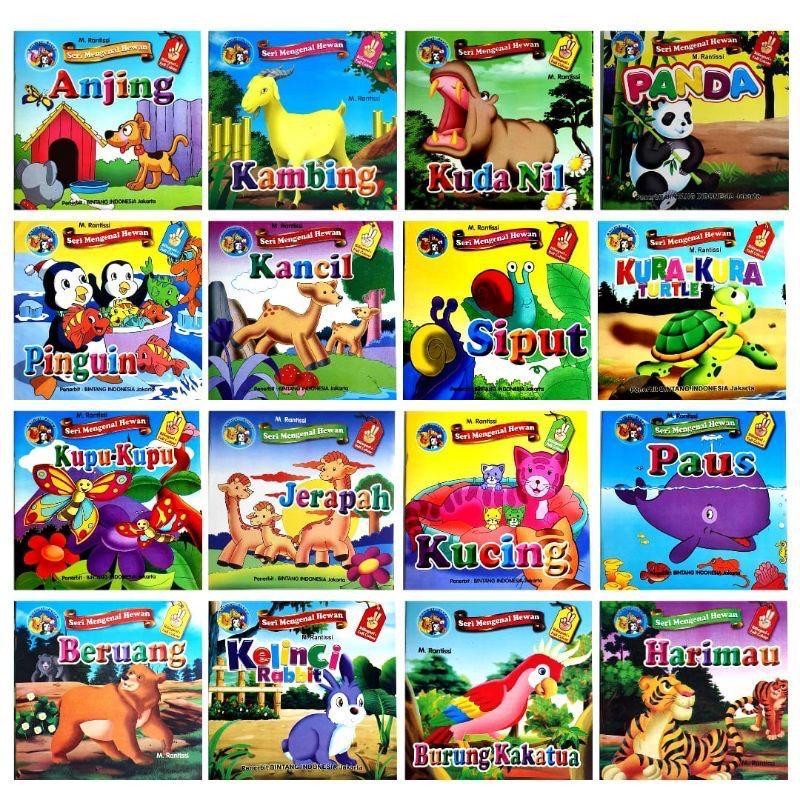 

Buku Cerita Anak Seri Hewan Bergambar Billingual