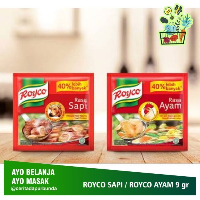 

ROYCO BUMBU KALDU RASA AYAM / SAPI per sachet 9 gram