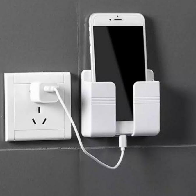 Rak Gantungan Hp Charger Remote Tempel Tembok Baut