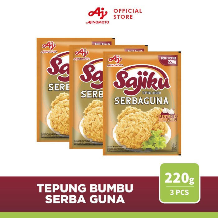 

SAJIKU Tepung Bumbu Serba Guna Sachet 220g (3 pcs)