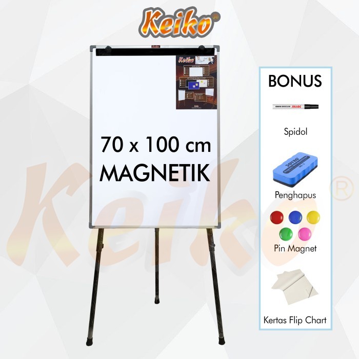 

Terbaru Flip Chart / Flipchart / Papan Presentasi Keiko 70 X 100 Cm Promo Ready Stok