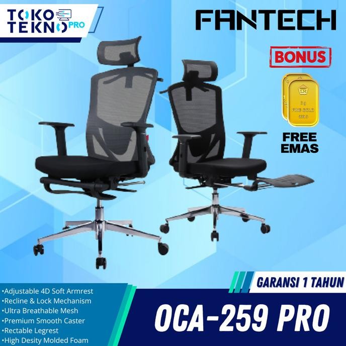 Fantech OCA259 PRO / OCA-259 PRO Kursi Kantor Kerja Office Chair