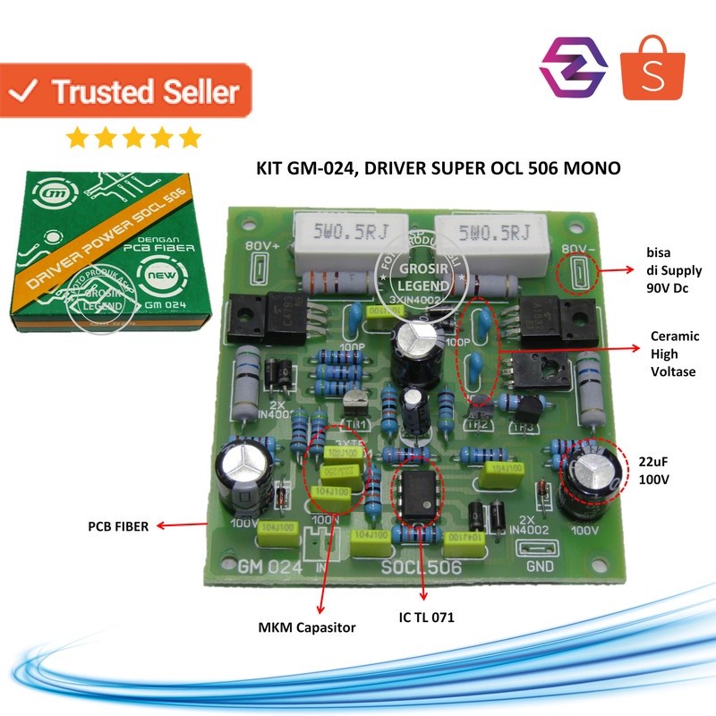 Kit driver super OCL 506 mono GM 024