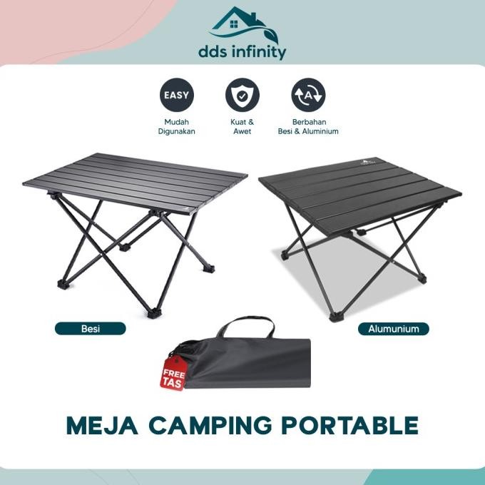 Meja Lipat Outdoor Aluminium Meja Lipat Camping Meja Lipat Portable