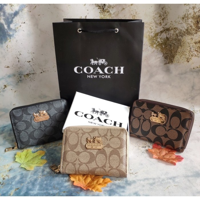 CUCI GUDANG DOMPET COACH Mini Resleting / Dompet Coach Bkan Dompet Kartu