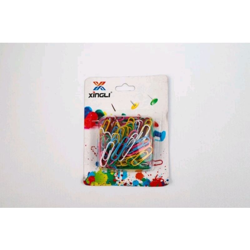 

PAPER CLIPS WARNA WARNI XSINGLY/ PENJEPIT KERTAS MURAH PER PACK
