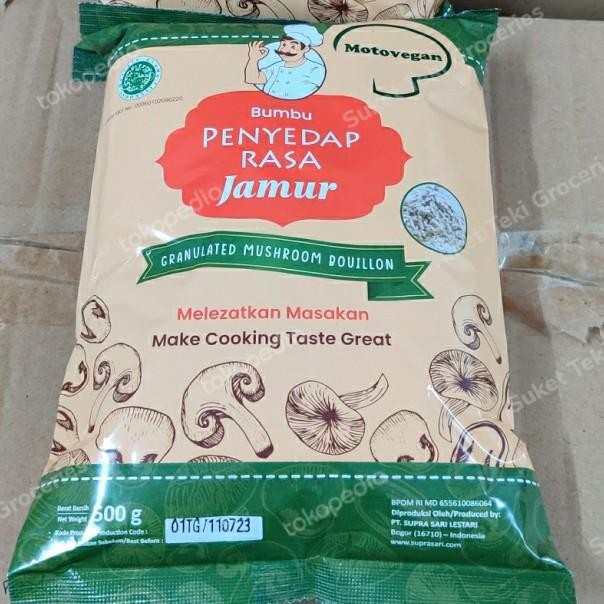 

Kaldu Jamur Motovegan Yedap Ala 500Gr Halal Mantap