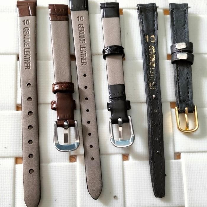 Strap Tali Jam Tangan Ukuran 10Mm Tali Kulit Jam Tangan Wanita