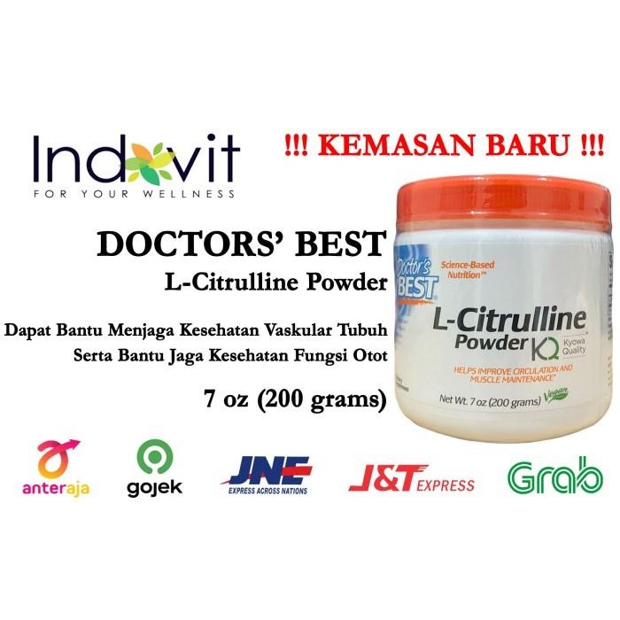 

Doctor Best Citrulline Powder 200 g Dr Best Citrulline bubuk ori USA Kualitas Terbaik