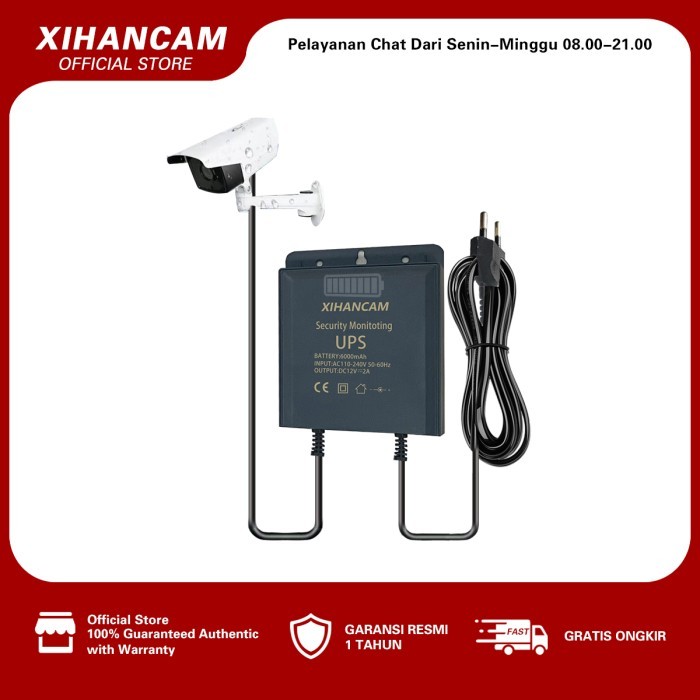Xihancam Ups Mini Travel Adaptor Cctv Baterai Internal Dc 12V 2A