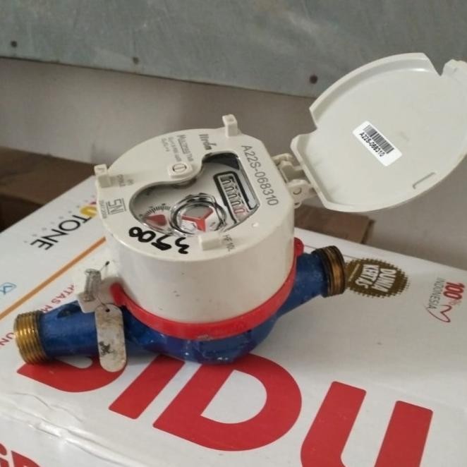 Water Meter Itron Tutup Putih 1/2"/Meteran Air Itron New Series