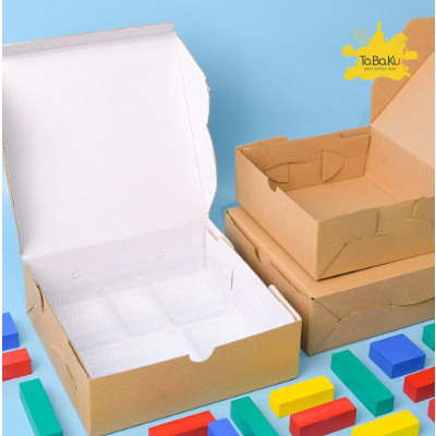 Kotak Nasi Polos 18 x 18 x 7cm