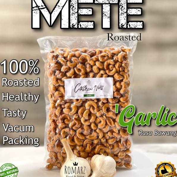 

Kacang Mete Oven Mede Oven Panggang Roasted Rasa Garlic Bawang 500Gr