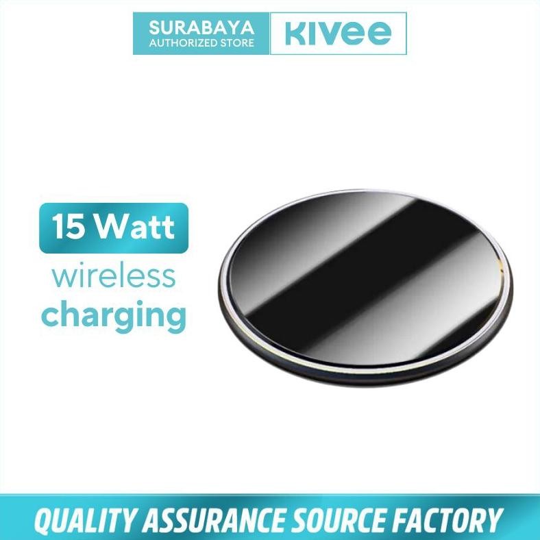 (PROMO) Kivee SBY Wireless Charger handphone wireless charging 15W Fast Charging iphone samsung univ