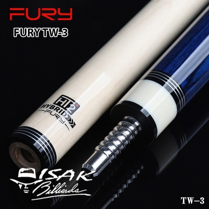 Fury TW-03 Maple Pool Cue - 12.5 mm - Billiard Stick Stik Biliar