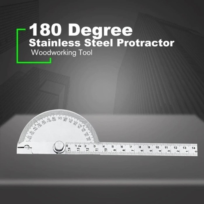 

TOBY CHEAP Penggaris Busur 180 derajat Penggaris Drajat Sudut Angle Ruler 14.5cm