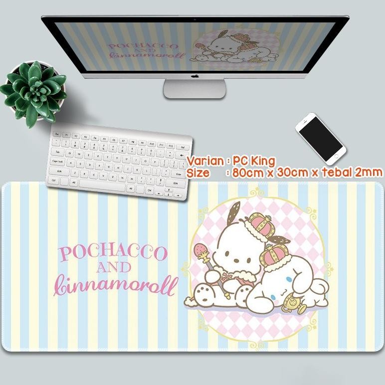 Trt LUCKY CAT - SANRIO CHARACTERS PREMIUM MOUSE PAD PANJANG | LARGE KEYBOARD PAD | GAMING MOUSE PAD 