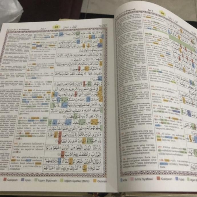 

Al Quran ku terjemah tajwid blok warna B5 17,5 x 25