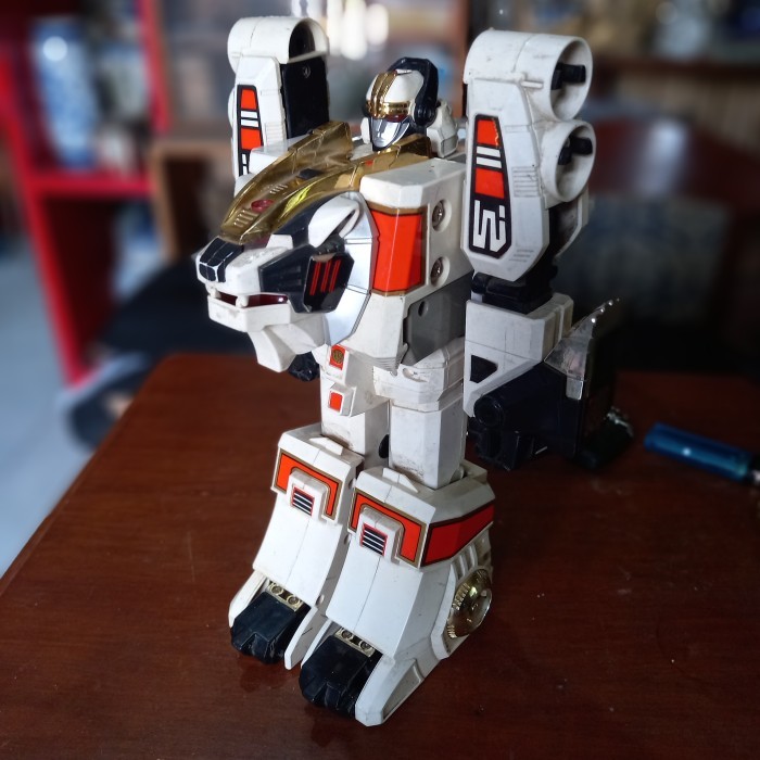 Licy Barang Jadul Mainan Anak Robot Power Rangers White Tigerzord