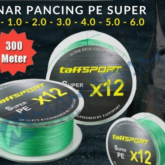 Senar Benang Pancing Pe X12 300 Meter 0.8 1.0 2.0 3.0 4.0 5.0 6.0