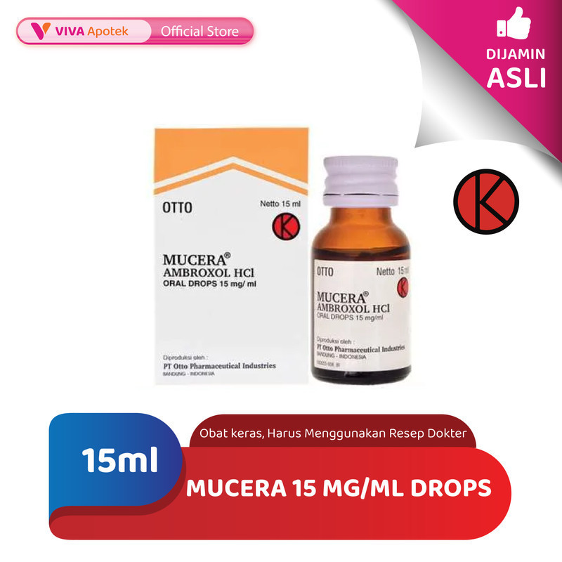 Mucera 15 mg/ml Drops / Batuk Berdahak / Mengencerkan Dahak (15 ml)