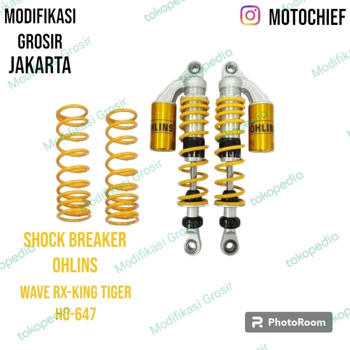 SHOCK OHLINS HONDA WAVE RX KING TIGER HO 647 100% ORIGINAL =READY NOW=