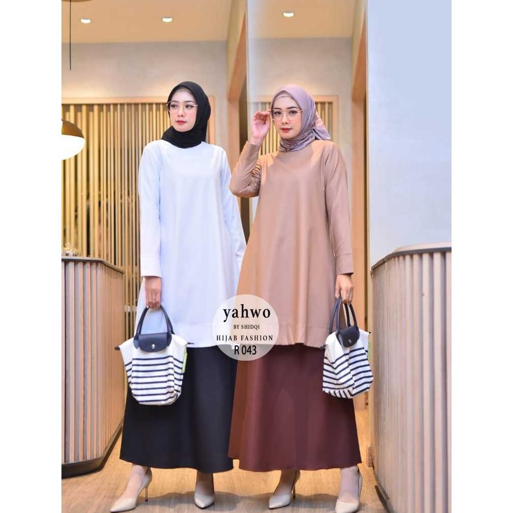 Berkualitas Setelan Rok Tunik Hitam Putih/Pramuka Terlaris/Baju Kurung Malay/Seragam Guru Hitam Puti