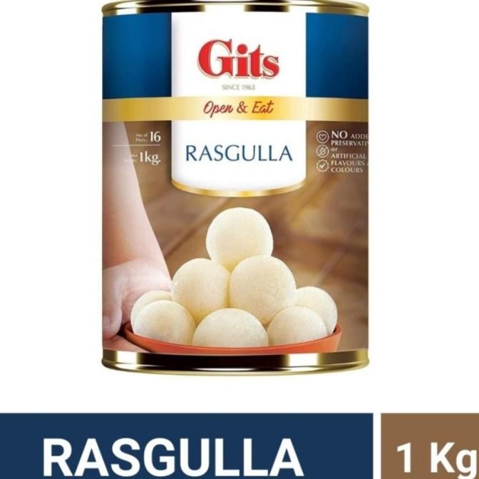 

```````] RASGULLA OPEN & EAT GITS 1KG / / Rasgula Tin Pack / Manisan India