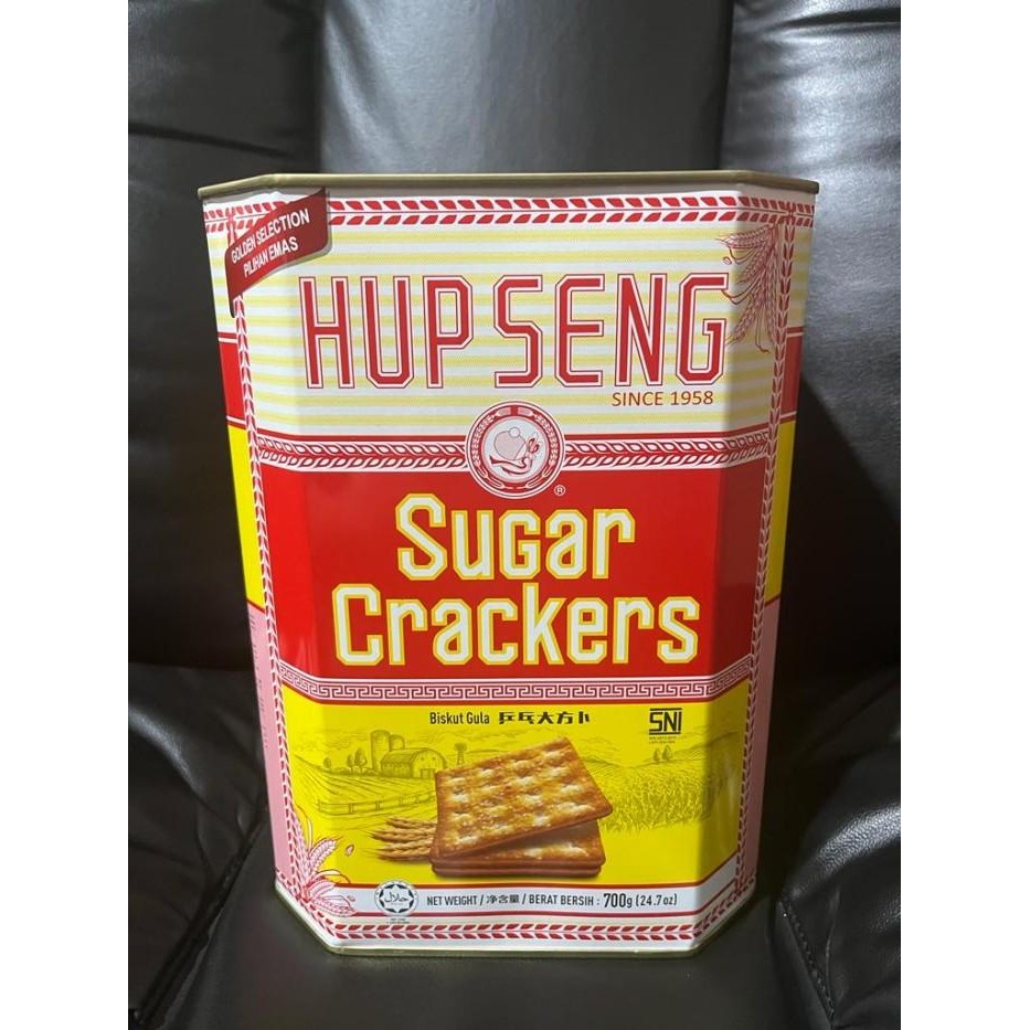 

Hup Seng Sugar Crackers Kaleng / Biskuit Hupseng Gula Kaleng 700Grm
