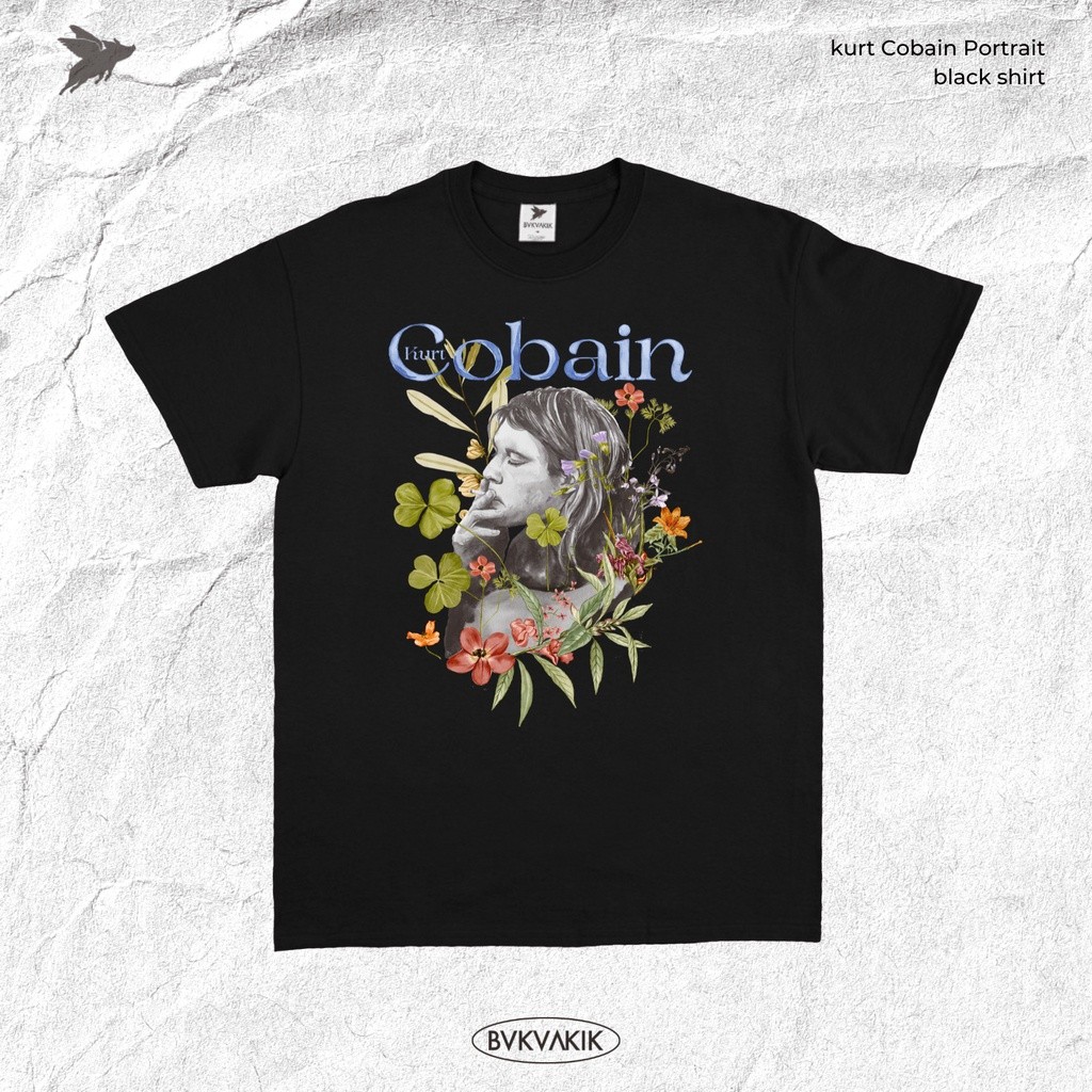 Original Kaos Kurt Cobain Portrait - BamB Unisex