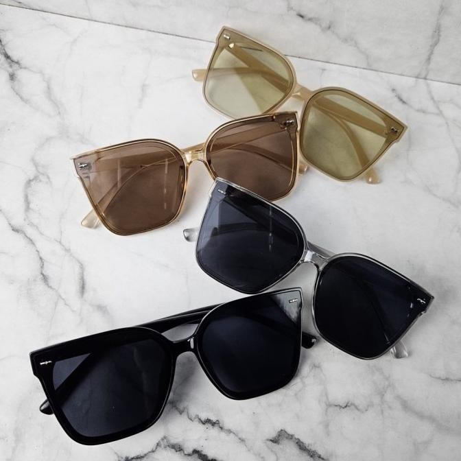 (Size L) Kacamata Hitam Anti Uv Wanita Pria Fashion Style Korea Gm Sal