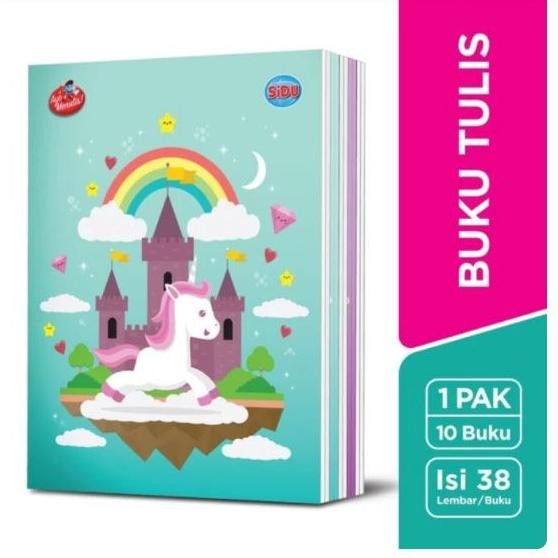 

rt-342 BUKU TULIS SIDU 38 LBR / BUKU SEKOLAH [PACK- 10PCS] Original