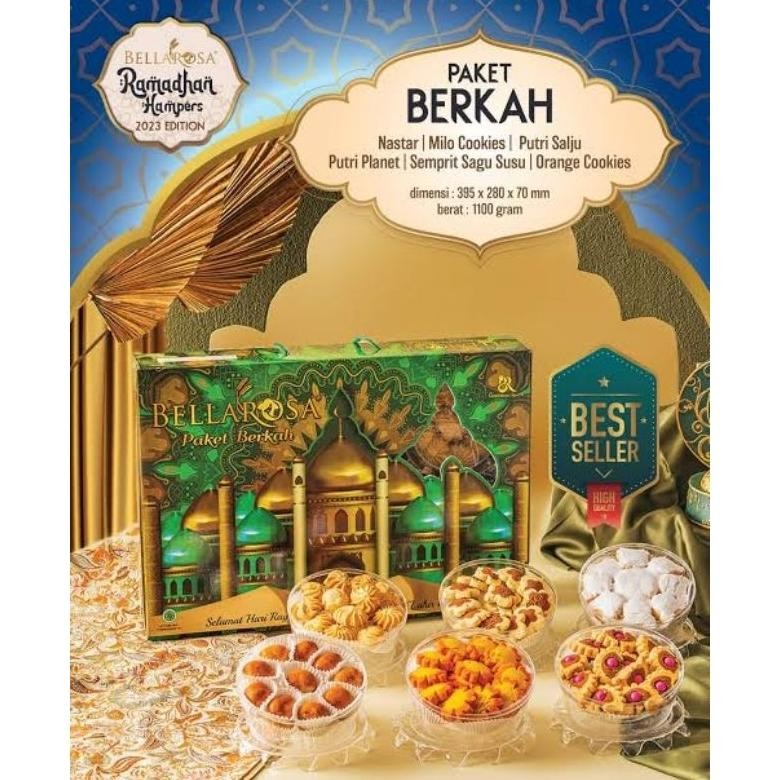 

rt-342 BELLAROSA PAKET KUE LEBARAN / KUE KERING / HAMPERS PARCEL LEBARAN Hemat
