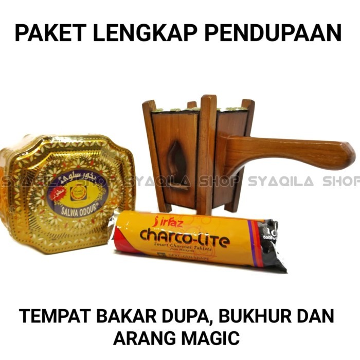 Terlaris Paket Buhur Salwa Tempat Bakar Bukhur Dupa Dan Arang Magic