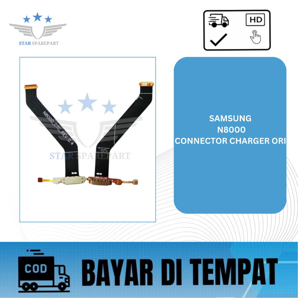 FLEXIBEL SAMSUNG N8000 + CONNECTOR CHARGER ORI