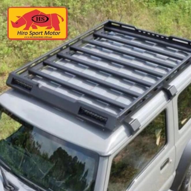 Cargo Carrier Roof Rack Alumunium + Led Jimny Katana Baru Jb74